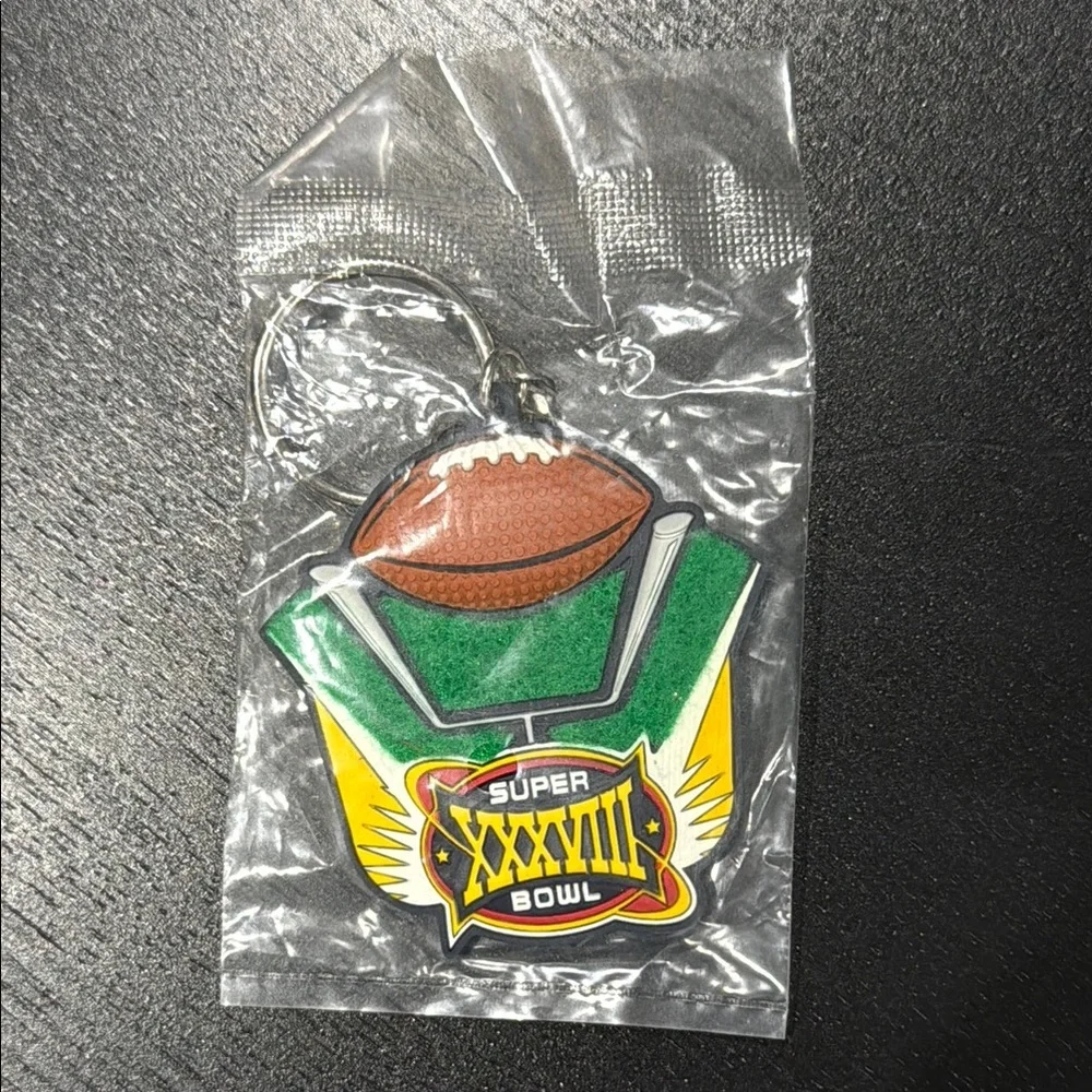 Super Bowl XXXVIII Vintage Collectable Keychain